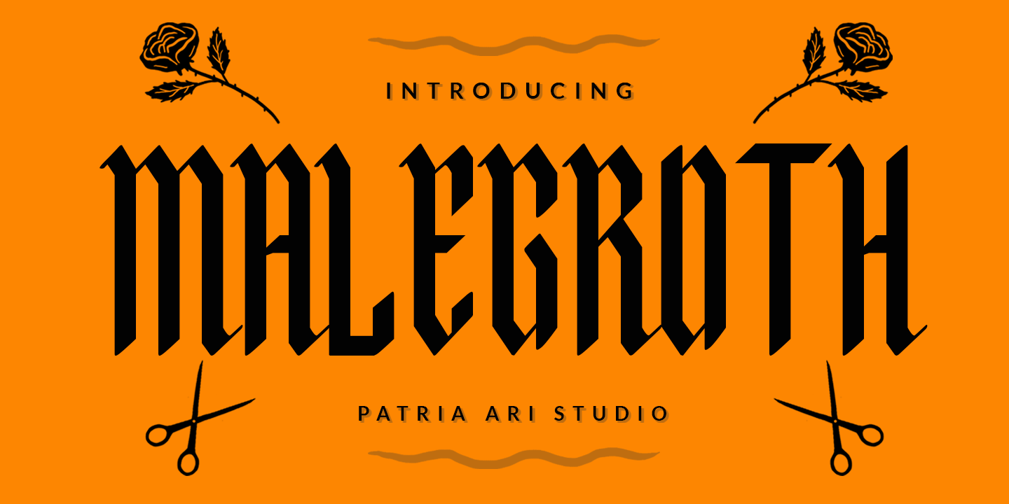Malegroth Font preview